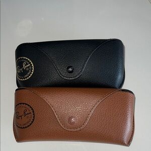 Ray-Ban Black and Tan Sunglasses Cases